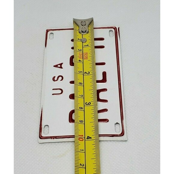U.S.A Ralph Personalized White Red Collectible Mini License Bicycle Bike Plate - Picture 12 of 12